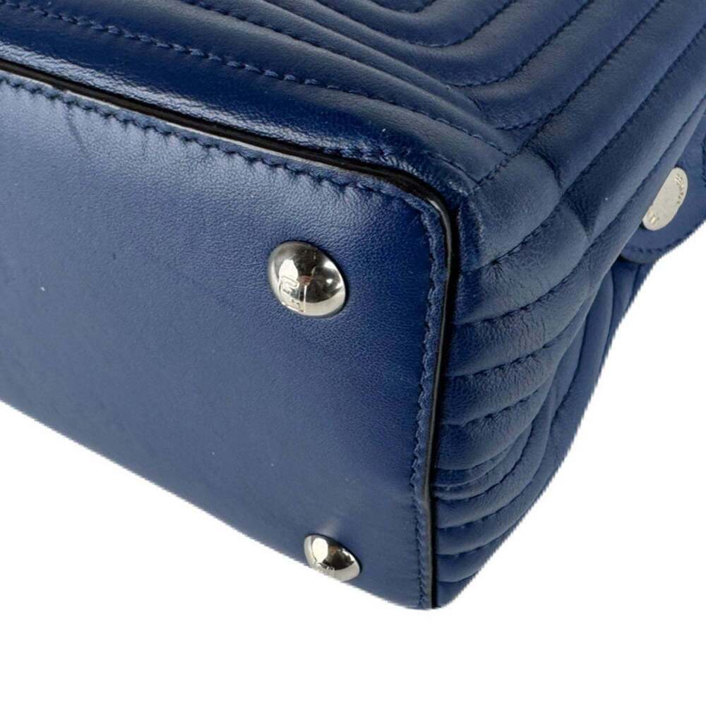 FENDI Blue Leather Shoulder Bag - Picture 9 of 12